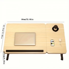 Bed small table dormitory student multi-functional study desk foldable laptop table bay window table board