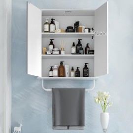 Bathroom Wall Cabinet Storage Cabinet Above Toilet, Bathroom Cabinet With Golden Decoration, Adjustable Shelves, Medicine Cabinet