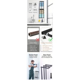 Racks Steel Holder for For Rolled Towel, Storage for Small Bathroom, Wall Mounted Shelves Organizer