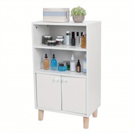 Bathroom Cabinet Multifunction Floor Cabinet with 2 Shelf Storage Home Furnitures