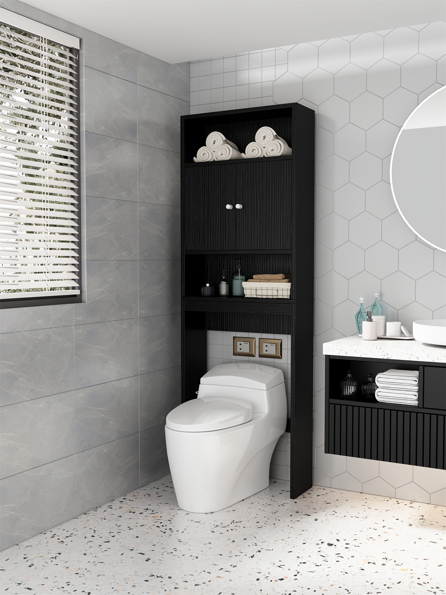 home bathroom shelf over the toilet bathroom   bathroom tollilet storage cabinet details 1