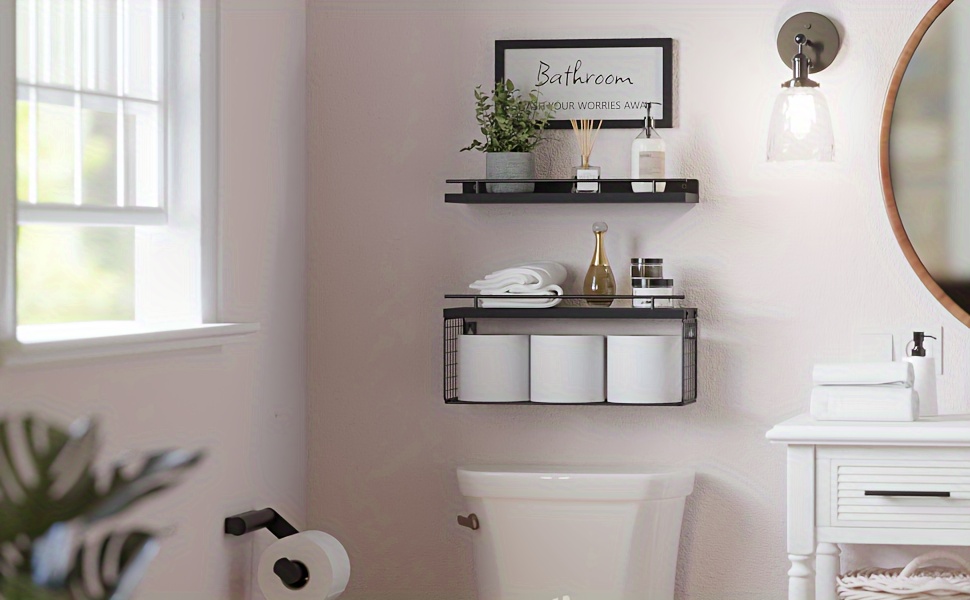 floating shelves for bathroom wall decor pine wood bathroom shelf wall mounted over toilet details 3